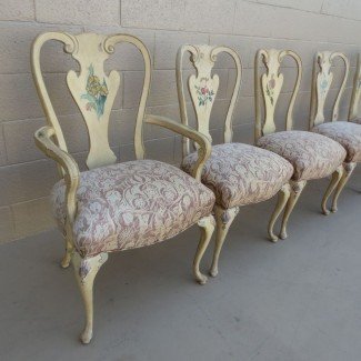  Sillas de comedor antiguas francesas Shabby Chic Chairs Antique ... 