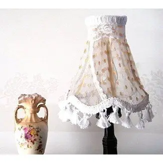  Shabby Chic table Lampshade, Made From Unique La Floral Antigua ce, OOAK Handmade Country French Home Decor 