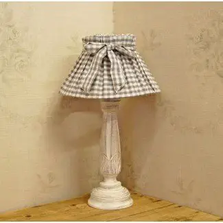  Cortinas de lámpara DIY de tela Shabby Chic para lámpara de mesa de esquina 