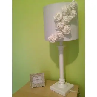  Bricolaje Shabby Chic Floral Lámpara de pantalla | craftandchat 