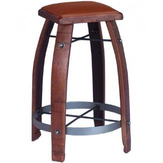  2 Day Designs Reclaimed 30 in. Stave Wine Barrel Bar 