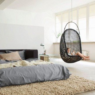  Silla colgante para dormitorio - Diseño para el hogar 