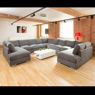 Conjunto de sofá exclusivo extra grande Settee Corner Group C Shape 