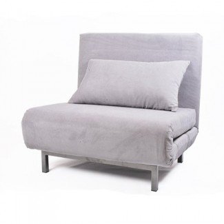  Futon Single Sofa Bed Sillas modernas de futón con asiento azul 