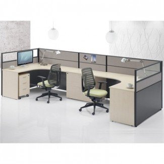  Estación de trabajo para 2 personas Escritorios de personal Oficina de diseño de muebles ... 