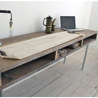  33 impresionantes escritorios de madera recuperados 