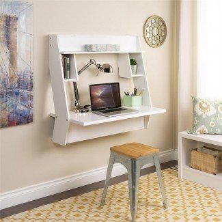  8 escritorios montados en la pared que ahorran espacio en espacios pequeños 