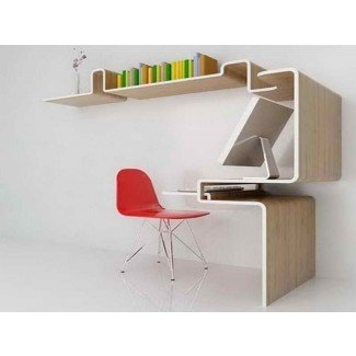  Impresionantes escritorios de computadora para espacios pequeños: diseño de interiores para el hogar 