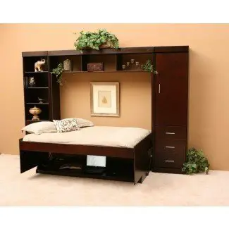  Muebles: combinación de escritorio Murphy Bed con almohadas decorativas ... 