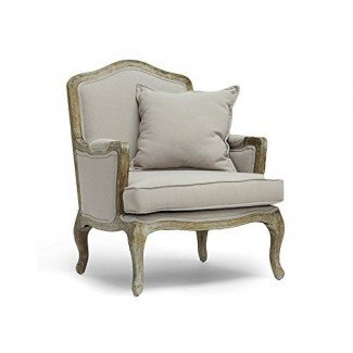  Baxton Studios Constanza Classic Antiqued French Accent Chair 