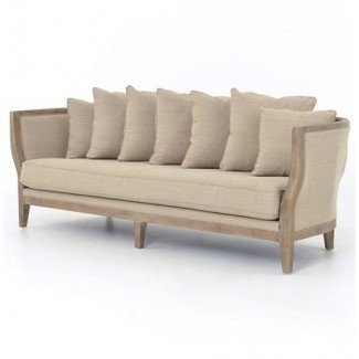  H Arcourt Sofá French Country Solid Oak White Wash 