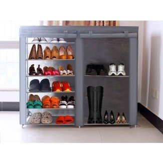 Estante de zapatos combinable de lujo con cubierta @ Crazy Sales - 