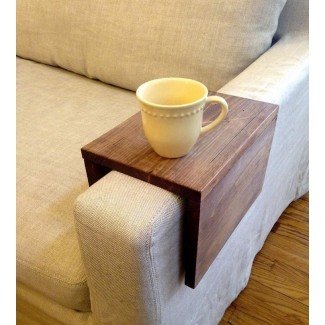  Mesa de brazo de sofá de madera | cosas geniales | Pinterest 