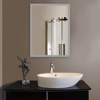  Espejo de pared con luz LED para baño Espejo de vanidad iluminado ... 