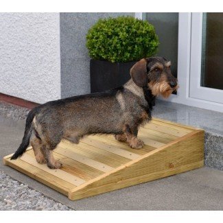  Rampa para mascotas de madera hecha a mano antideslizante para exteriores para su perro o 