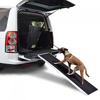  SUV de camioneta inclinada para perros con patas plegables de aluminio de 6 pies para escaleras portátiles para perros 