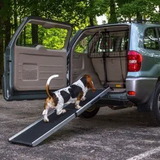 Lucky Dog Vehicle Rampa de carga + Kit de transporte de barrera para mascotas ... 