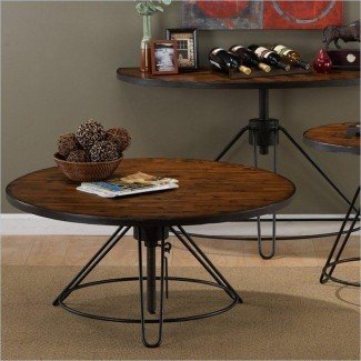  Mesa de centro redonda de altura ajustable | Coffee Table Design ... 