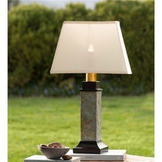  Lámpara de mesa de pizarra para exteriores con batería extraíble ... 