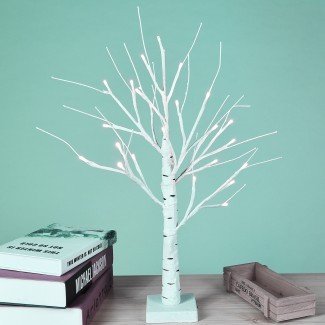  Lámpara de mesa Henriqueta Birch Tree 18 '' 