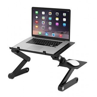  Sofia + Sam Bandeja de soporte para laptop | Lapdesk | Ajustable Plegable Ligero | Mesa de escritorio | Escritorio de pie | Aluminio 