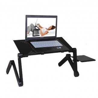  Portátil plegable portátil portátil mesa escritorio bandeja soporte ... 