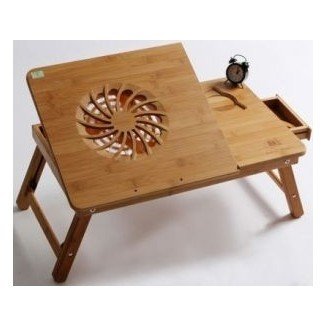  Mesa portátil multifuncional / bandeja de cama portátil de bambú ... 