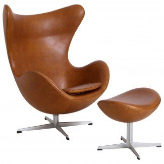 Silla "Egg" de Arne Jacobsen con otomana