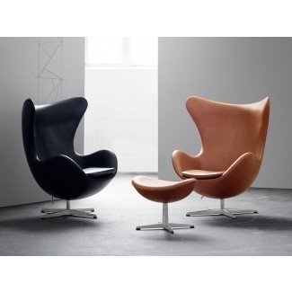 Compre la silla de salón Egg de Fritz Hansen - Cuero en