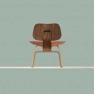  Modelo 3D Eames Lounge Chair Wood LCW VR / AR 