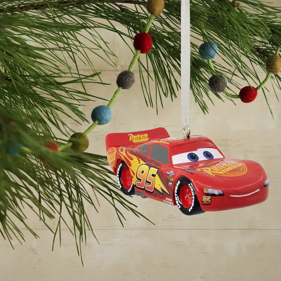 Adorno de Navidad Disney Pixar Cars Lightning McQueen Car
