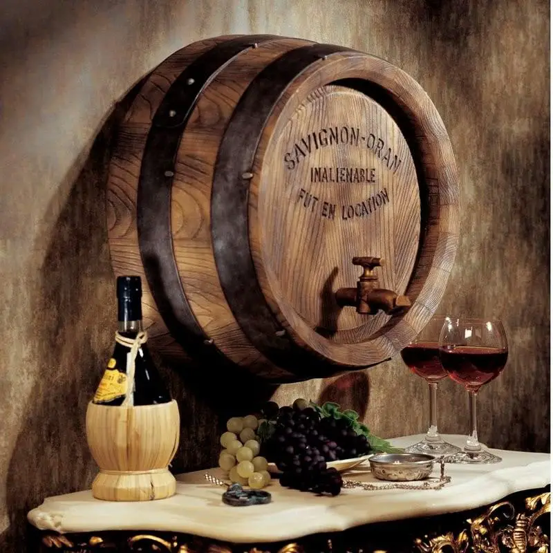  Decoración de pared de barril de vino 