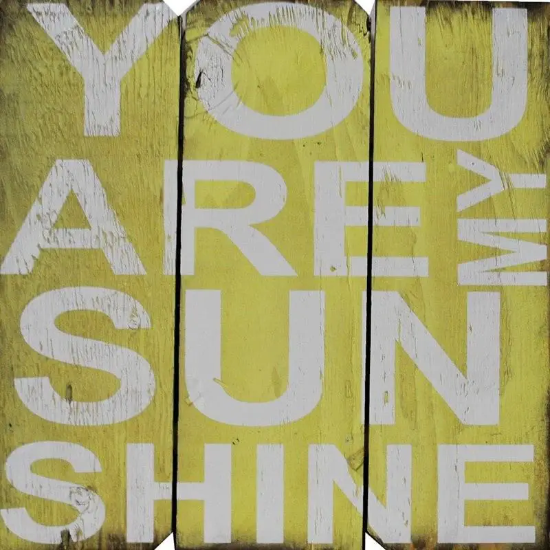  Decoración de pared con código postal "You are My Sunshine" 