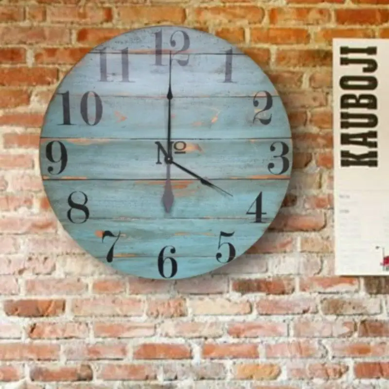  Reloj de pared de gran tamaño Quinlynn Farmhouse 