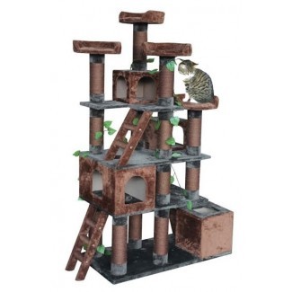  Torre de árbol de gato de gran actividad para gatos múltiples 