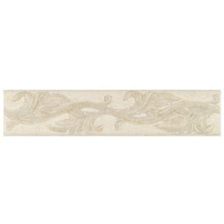  Tira decorativa de lino blanco y beige 