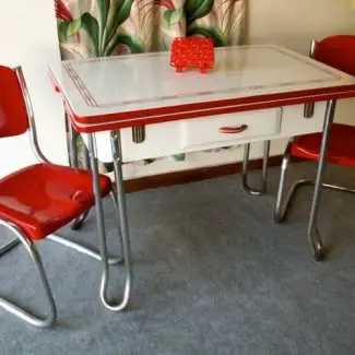  Mesa de cocina de formica vintage 