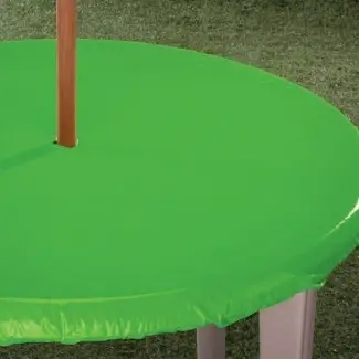  Con agujero de sombrilla cubierta de mesa de patio elastizada cubiertas de mesa ajustadas 