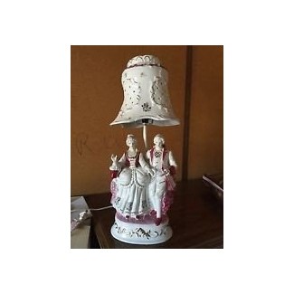  Lámpara de figuras de porcelana ebay 