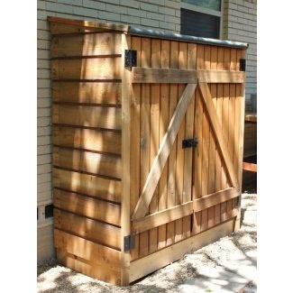  Caja de almacenamiento al aire libre de madera 