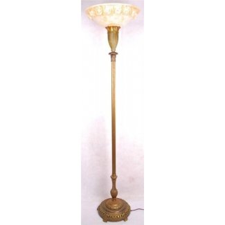  Lámpara de pie antorcha antigua antorcha antorcha lámpara de lectura art nouveau 