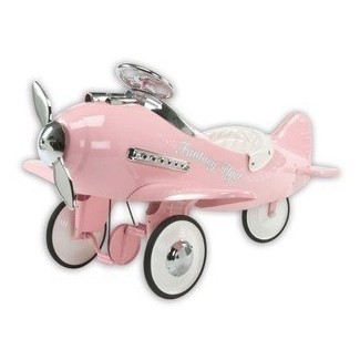  Fantasy Flyer Pink Pedal plane retro avión paseo en juguete 