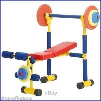  Y equipo de ejercicio físico para niños juego de banco de pesas para niños 