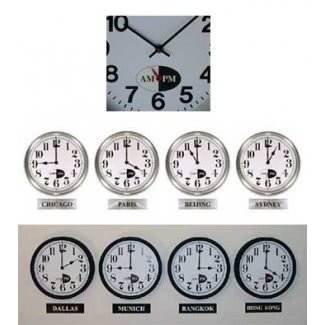  Relojes de pared de zona horaria 