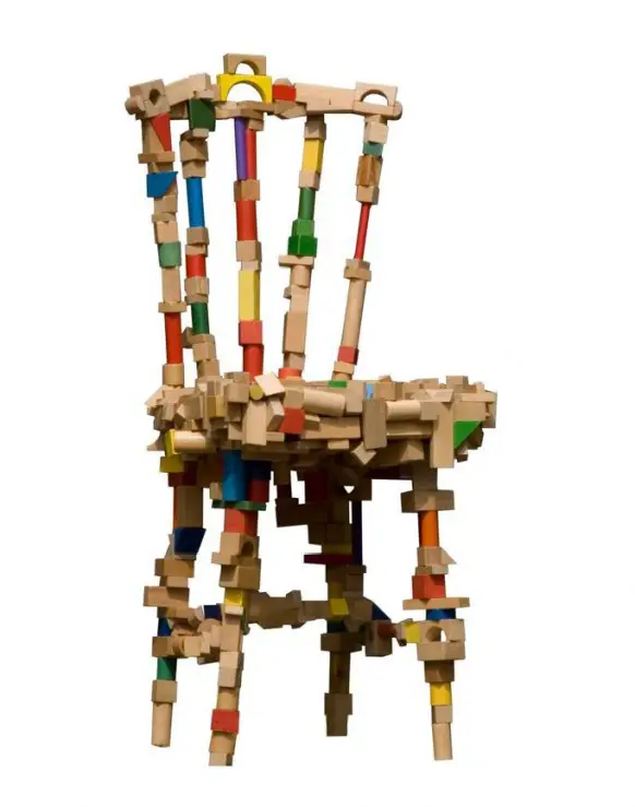  silla de madera 