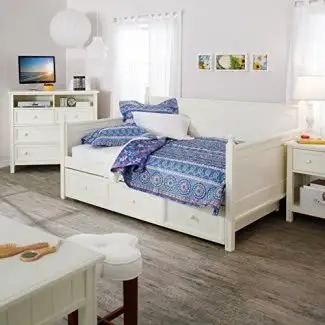  Sofá cama Casey de Fashion Bed Group - Blanco - Completo, Madera, Completo / Doble 