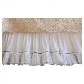  Falda de cama de algodón de ganchillo Prairie 