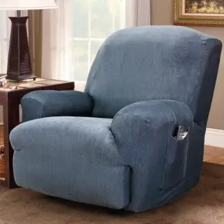  Funda elástica para el sillón reclinable a rayas 