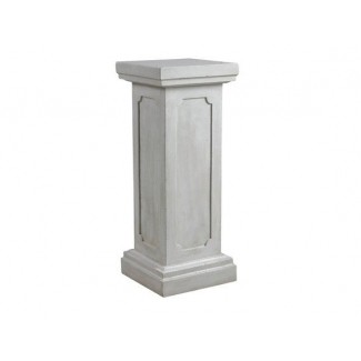 Pedestal de columna de jardín blanco 