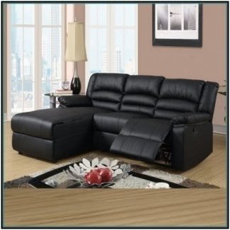  Sofás seccionales de cuero con chaise y sillón reclinable 